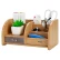 

Multifunctional wooden pen holder creative office desktop remote control storage box file drawer cosmetics finishing seat C2031