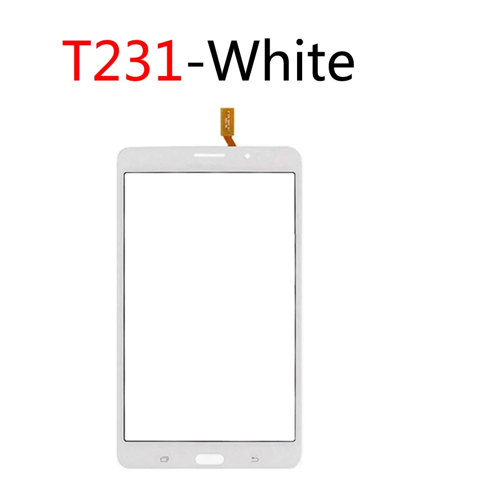10 шт./партия для samsung Galaxy Tab 4 7,0 T231 T230 SM-T231 SM-T230 сенсорный экран дигитайзер Сенсорная панель планшет Замена датчика - Цвет: T231-White