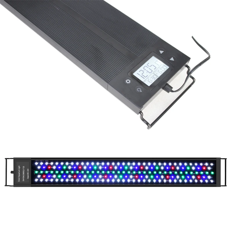 24inch 30inch Ultra Slim Acquario Marino planted Lamp Full Spectrum Fish Tank Light Sunrise Sunset Timer Dimer Aquarium Led Lamp