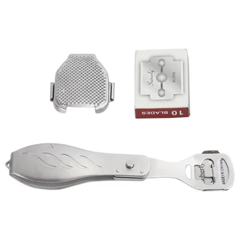 

Folding Foot Scraper Dead Skin Calluses Remover Pedicure Grinding Tool Portable Foot Scraper for Man Woman Home Salon (Zd-j04 Si