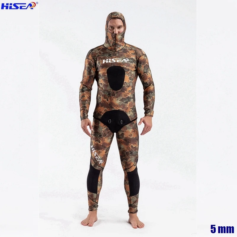 Men Professional 5mm 7mm for Taiwan YAMAMOTO Neoprene Spearfishing Suits Available Hooded Sealed two piece Diving Dry Wetsuits