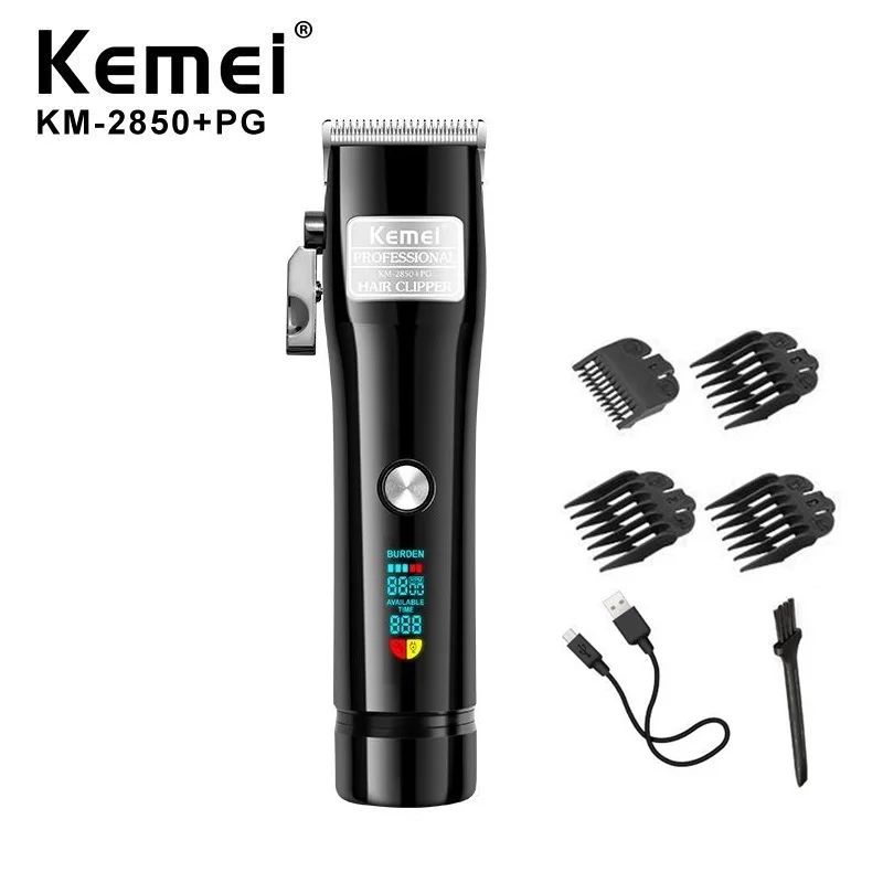 kemei men's electric powerful cordless styling tools hair clipper trimmer