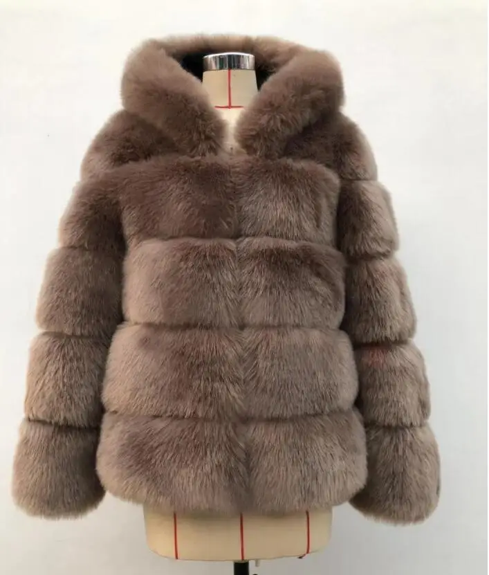 Новое модное женское зимнее меховое пальто из искусственного меха норки с капюшоном, уличное пальто, парка, Толстая Теплая Повседневная Верхняя одежда, куртка S-3XL