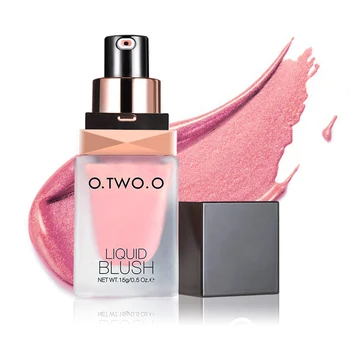 

O.TWO.O Makeup Face Liquid Blusher Sleek Silky Long Lasting Natural Cheek Blush 4 Colors Face Contour Makeup Cosmetics Blush