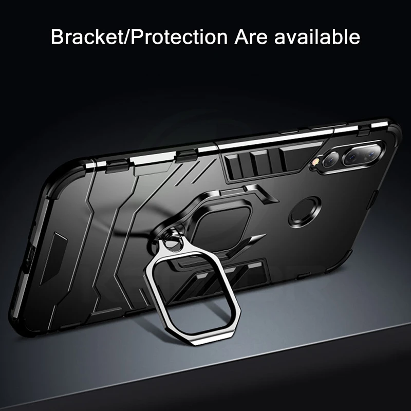 

Case For Huawei P30 Lite Case Silicone Coque Ring Stand Holder Cover Magnetic Phone Case For Huawei P30 Pro Case Full Protection