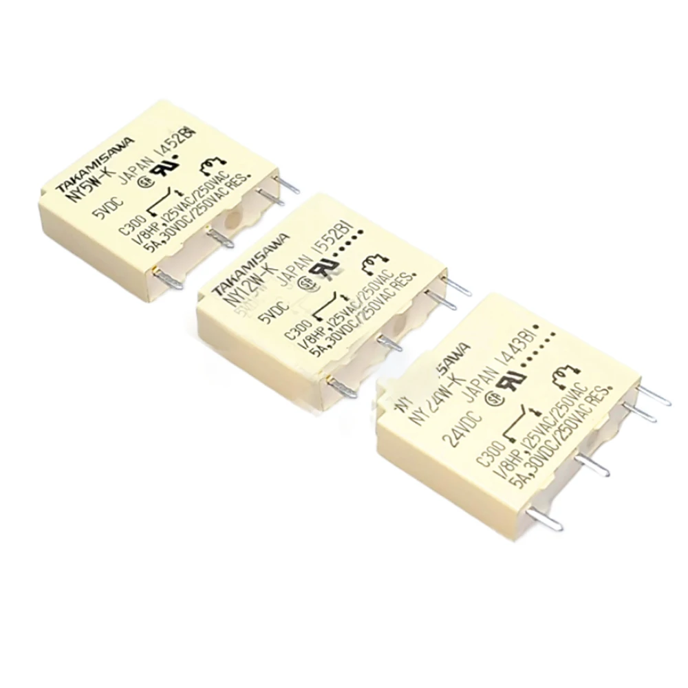 

Relay NY5W-K NY12W-K NY24W-K DC5V 12V 24V 5A 4pin