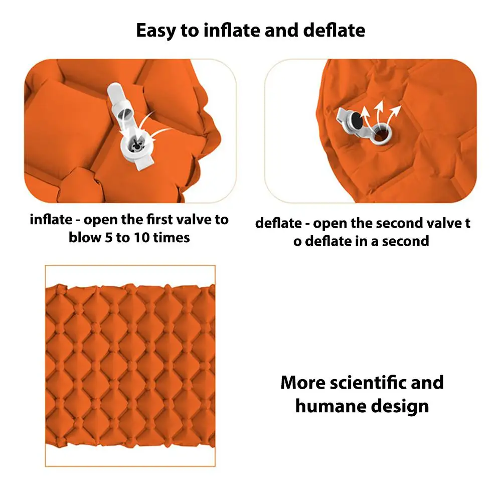  HiMISS Inflatable Single Sleeping Mat TPU Ultra-light Bed for Outdoor Camping Tent Inflatable Cushi