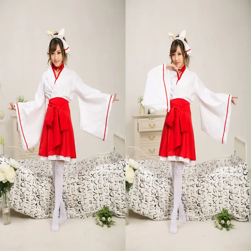

Special Cartoon Comic Fox Cold Butterfly Cos Atavism Witch Woman Kimono Cosplay Full Set Of Comic Suit-dress Carnival Gifts