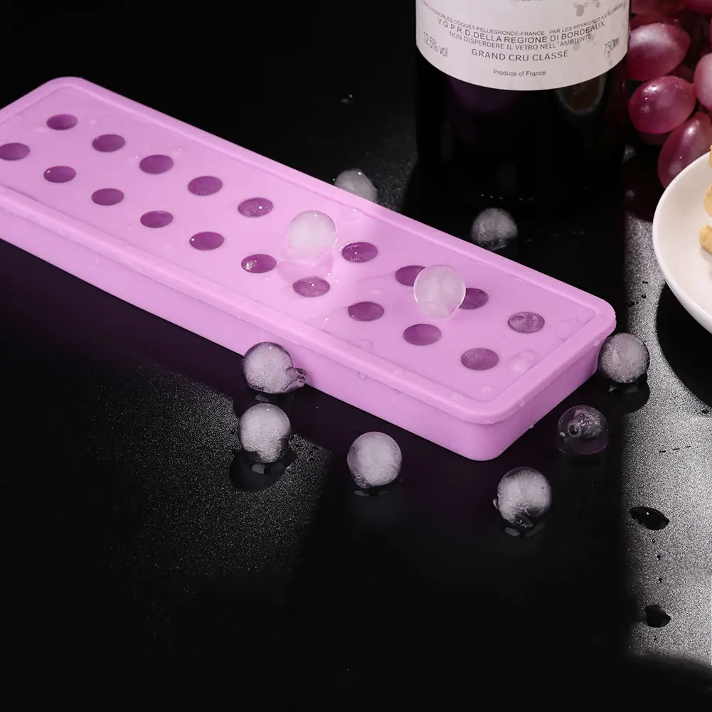 Mould Molds 20 Hole Molds Mold Tray Ice Mould DIY Bar Party Supplies 5 Colors Sphere Drinking Silicone Maker Summer Whiskey