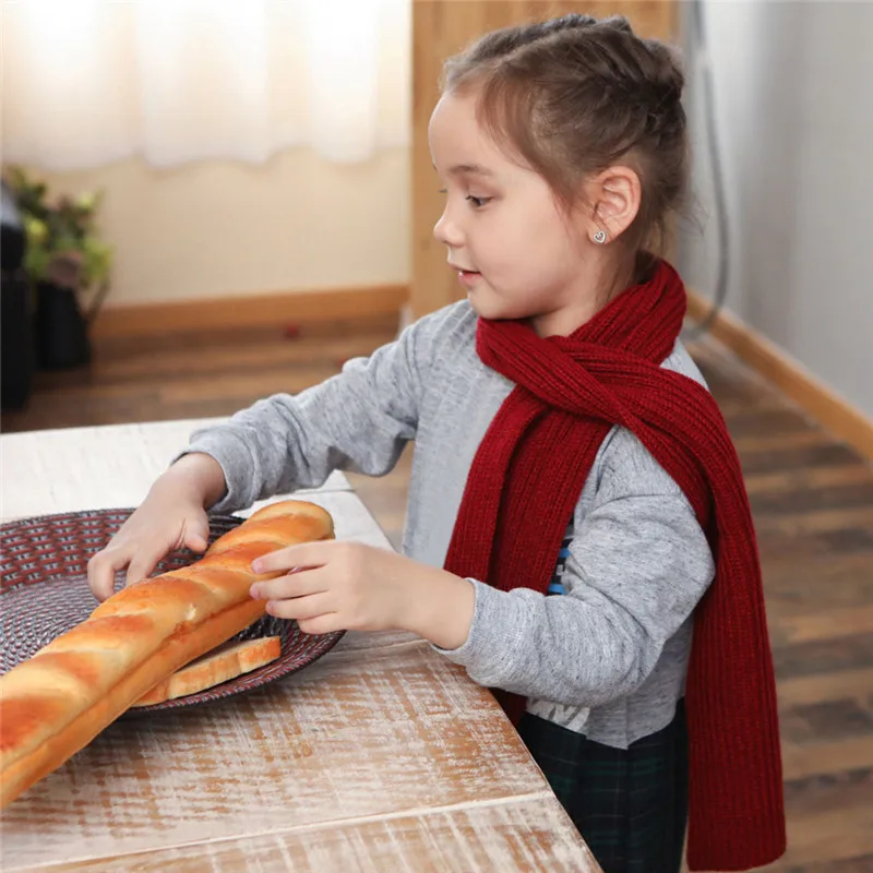 baby scarf Cute Boys Girls Baby Kid Fashion Knitted Scarf Autumn Winter Warm Solid Scarf #4S12 (21)