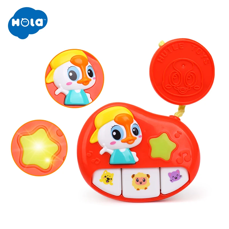HOLA TOYS 3111C детская коляска бар музыкальная игрушка животное ферма мобильное