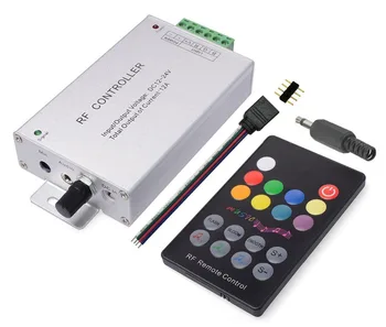 

18 Keys Sound Sensor RF Remote DC 12V-24V,12A Music Activated Controller RF Controller LED Controller for SMD 5050 3528 RGB LED