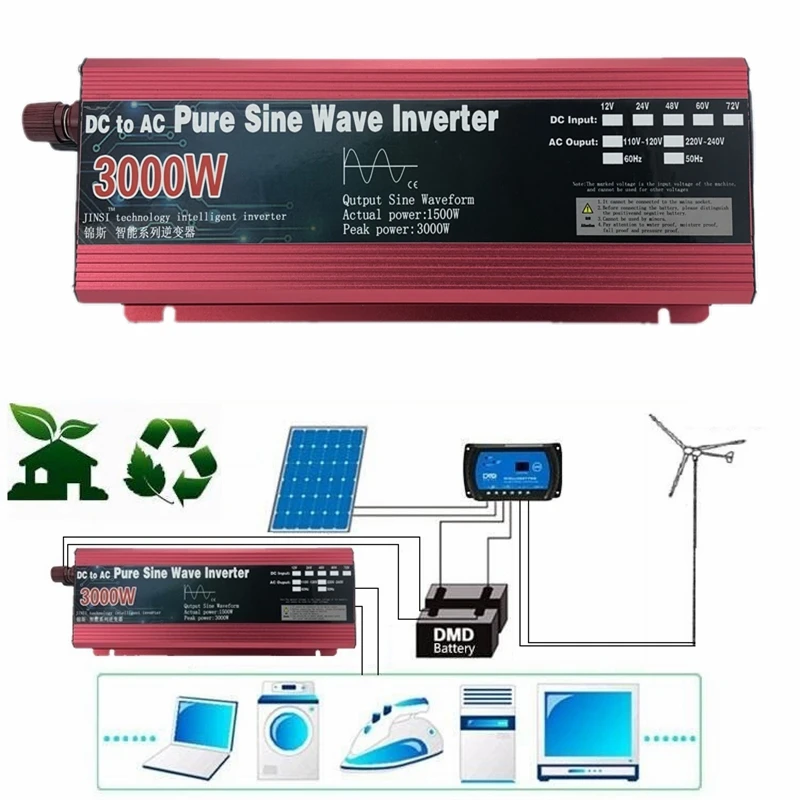 2000W / 2200W Wechselrichter Sinus 24V > 230V