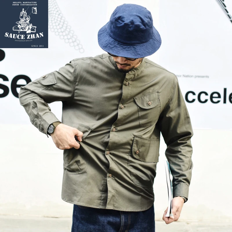 SauceZhan Vintage Shirts Men Shirt Mens Dress Shirts Solid Color Shirt Dress Shirts Men Winter Shirts Men Fisherman Shirt SauceZhan Vintage Shirts Men Shirt Mens Dress Shirts Solid Color Shirt Dress Shirts Men Winter Shirts Men Fisherman Shirt