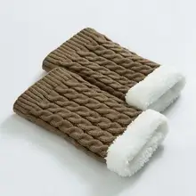 Женские Модные Лоскутные утолщенные Теплые эластичные вязаные сапоги, повседневные сохраняющие тепло, декоративные носки