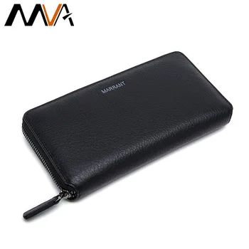 

Custom made men's real pickup bag long wallet business first layer leather hand bag cowhide men's wallet