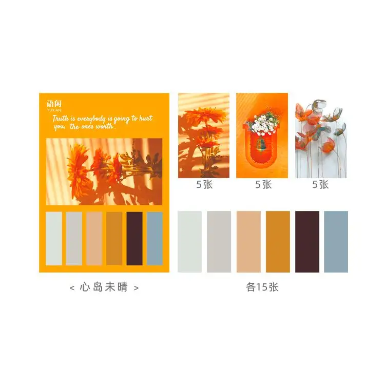 105 листов/упаковка винтажные наклейки с цветами маркер Закладка Памятка флаги индекс вкладка Липкие заметки - Color: F