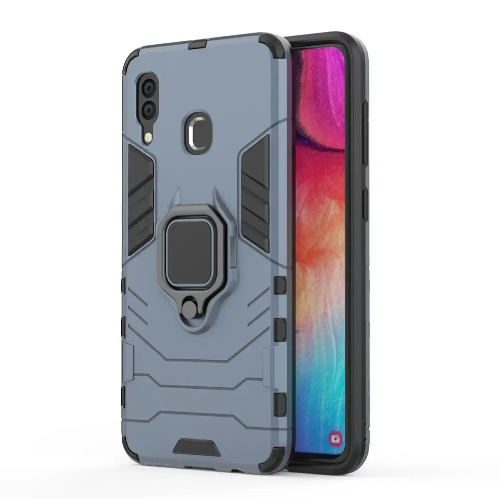 Shockproof Armor Case with Stand Ring - Durable Protective Phone Cover