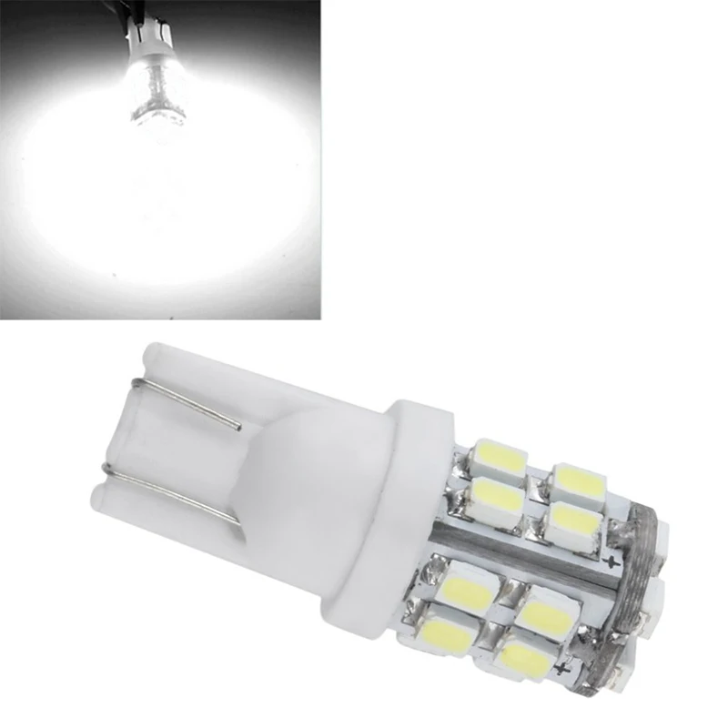 

10Pcs LED Car Bulbs White T10 W5W 1206 20SMD Bulb For 168 194 Clearance Lamps Reading Trunk License Plate Lights 12V