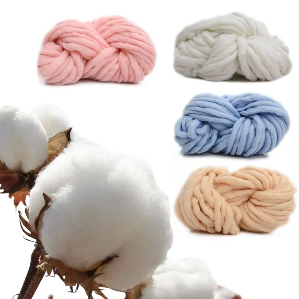 Thick Yarn Iceland Wool Yarn Thicken Woolen Chunky Yarn Bulky Roving Big Knitting Yarn DIY Hand Knitting Crochet