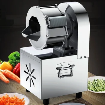 

220V Small vegetable cutter machine for radish cucumber potato slice and shred machine