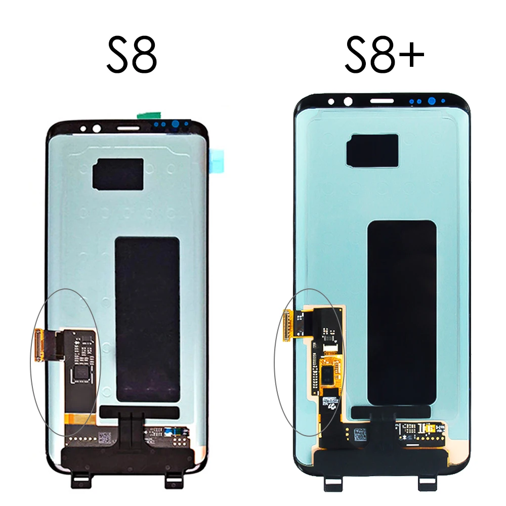ЖК-рамка для SAMSUNG Galaxy S8 G950 G950F, ЖК-дисплей для SAMSUNG S8 Plus G955 G955F, дигитайзер сенсорного экрана