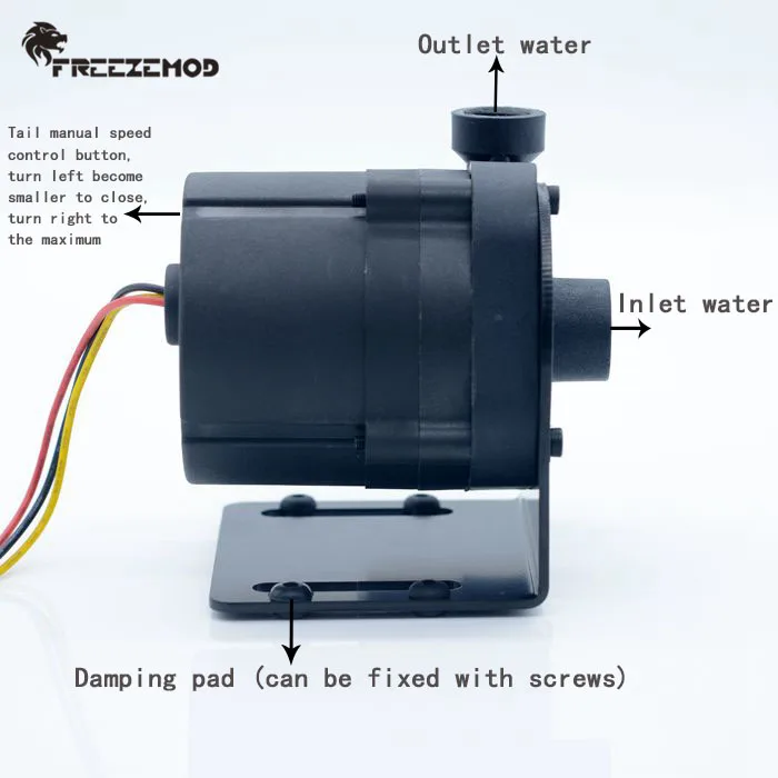 FREEZEMOD industrial water cooling highflow brushless water pump with