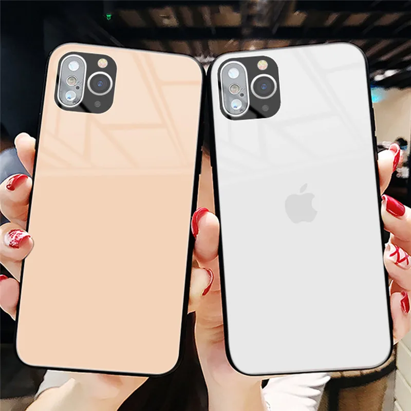 

Case For iPhone X XR XS MAX Second Change to For iPhone XI 11 Pro MAX Tempered Glass Hard PC Shockproof Transparent Cover