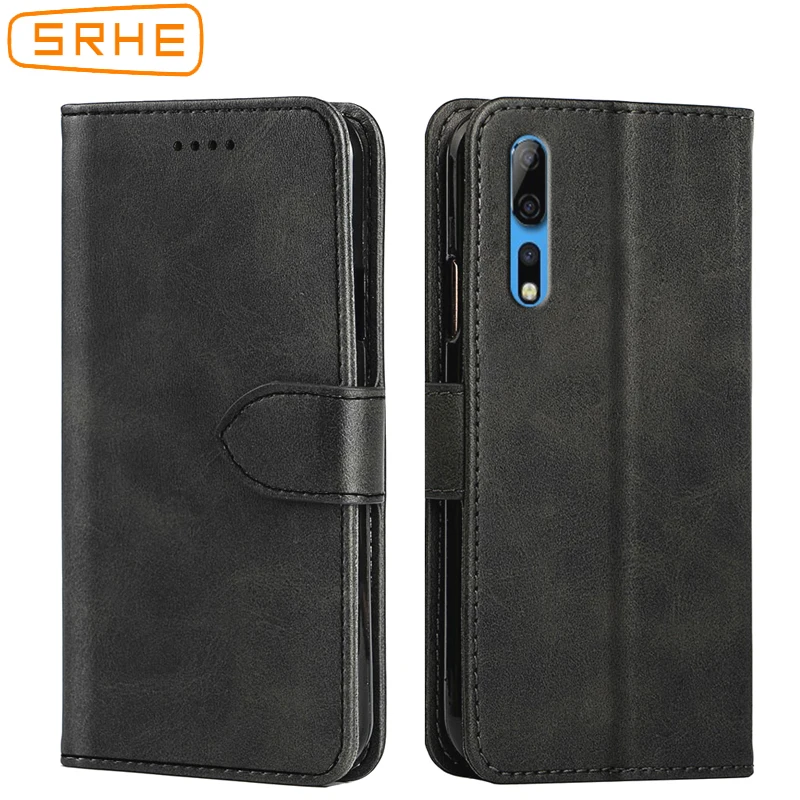 SRHE чехол для ZTE Axon 10 Pro Чехол Флип кожаный силиконовый роскошный Магнитный кошелек