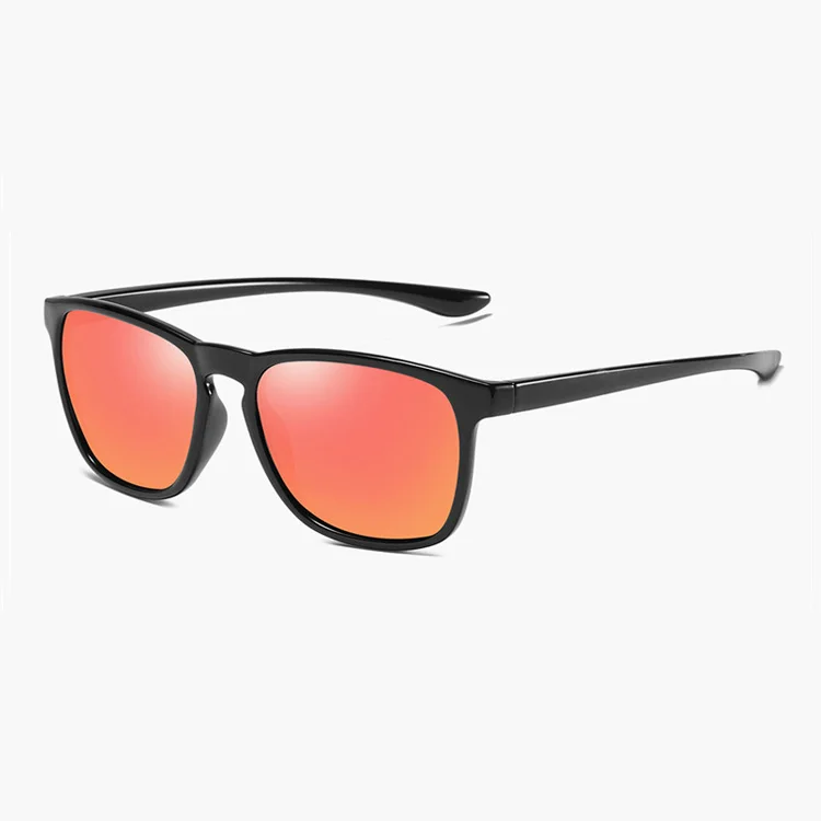 MADELINY, квадратные поляризационные солнцезащитные очки, мужские, для вождения, негабаритные, солнцезащитные очки, женские, брендовые, Ретро стиль, зеркальные, очки, UV400, MA162 - Цвет линз: C5 Red Mirror