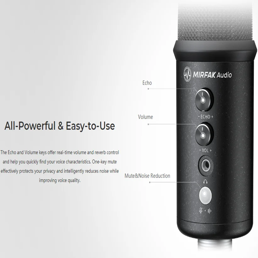 MOZA MIRFAK TU1 Professional Kit USB Condenser Microphone description image 5