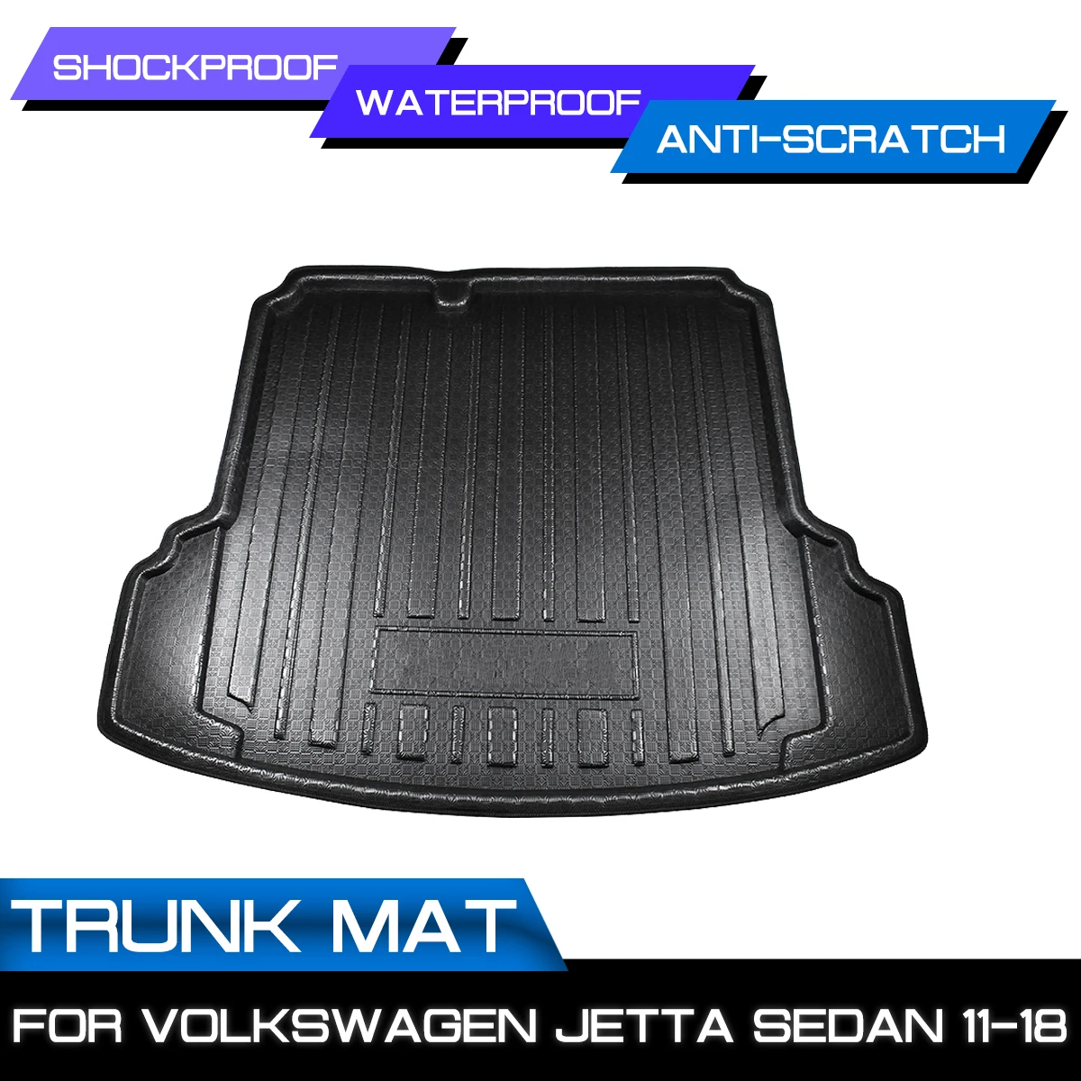Car Rear Trunk Boot Mat Waterproof Floor Mats Carpet Anti Mud Tray Cargo Liner For Volkswagen Jetta Sedan 2011-2018 |