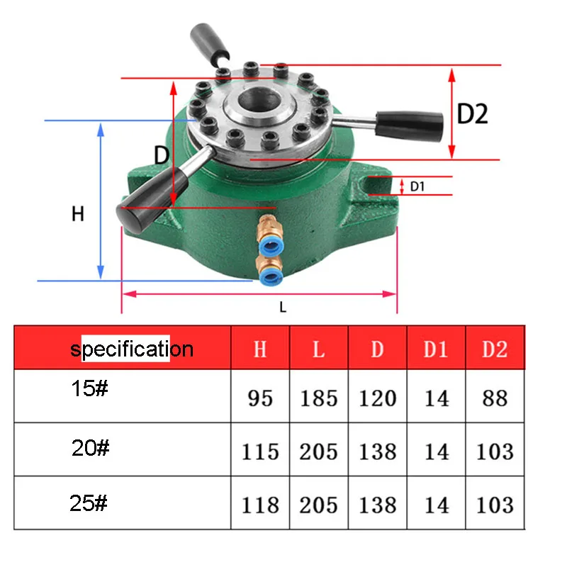 Горизонтальный индексирующий вертикальный пневматический патрон для сидения инструмент токарный патрон сиденье и зажим держатель модель 15/20/25/32
