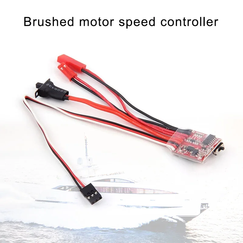 

1 Pcs 20A RC ESC Brush Motor Speed Controller Brake for RC Car Boat Control AUG889