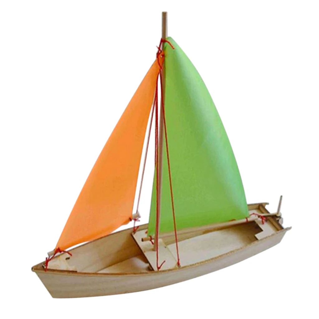 3D Wooden Puzzle Sailboat Model DIY Laser Cut Assemble Jigsaw Christmas Gift | Игрушки и хобби
