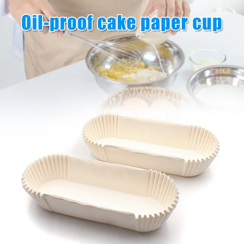 

50Pcs Baking Paper Liners Straight Loaf Tin Baking Parchment Paper Liners Loaf Tin Liners can CSV