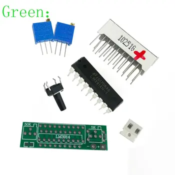 

Green Electronic DIY Kits LED Display Board 3.7V Lithium Battery Capacity Indicator Module LED Power Level Tester 12V