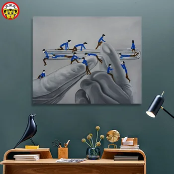 

Painting by Numbers Art Paint by Number Big Picture King DIY Diy Oil Character Illustration Realism Blue Villain Series Modern