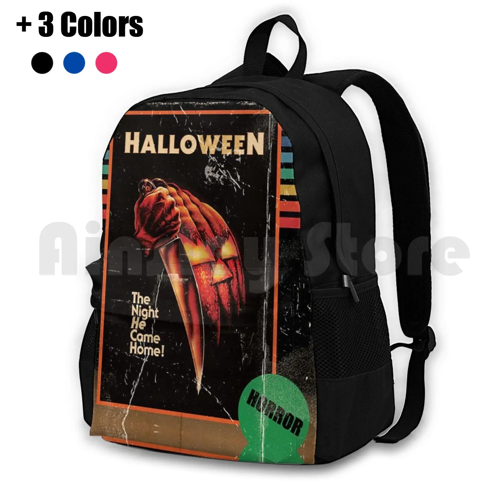 

Плакат из фильма ужасов на Хэллоуин 1978 Vhs наружный походный рюкзак для верховой езды альпинизма спортивная сумка ужас Хэллоуин ужас на Хэллоуин