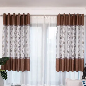 

New Fire Dragon Pattern Short Curtain Modern Style Polyester Drape Panel Daylight Protection Bedroom Decoration Smooth Curtain