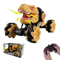 360°Rotation RC Car Toys Monster Trucks Stunt Drift Remote Control Dinosaur Car with Music and Lights  for Boys Birthday Gift