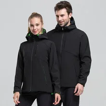 Осень и зима COUPLE'S открытый теплый мягкий чехол один плащ куртка для мужчин и женщин Эластичность флис ветрозащитный водонепроницаемый C