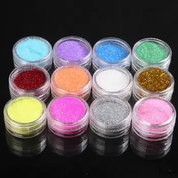 

best Nail Glitter Shiny Matte Shell colorful Nail Art Pigment Dust Powder Manicure Nail Decorations gb02
