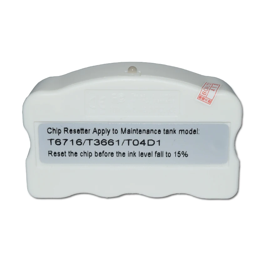 Chip para Epson Caixa de Tinta Resetter L6178 L6198 L6170 L6190 L6191 L6171 Xp-8500 Xp-8600 Xp-8605 Manutenção T04d1 T3661 T6716 L6168