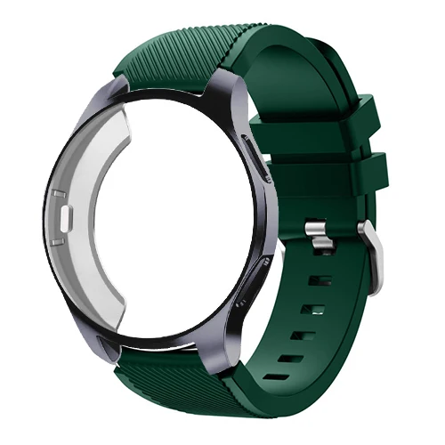 Чехол+ ремешок для samsung Galaxy watch 46 мм 42 мм gear S3 Frontier/classic 22 мм ремешок для часов все вокруг защитные часы аксессуары - Цвет ремешка: Army green 7