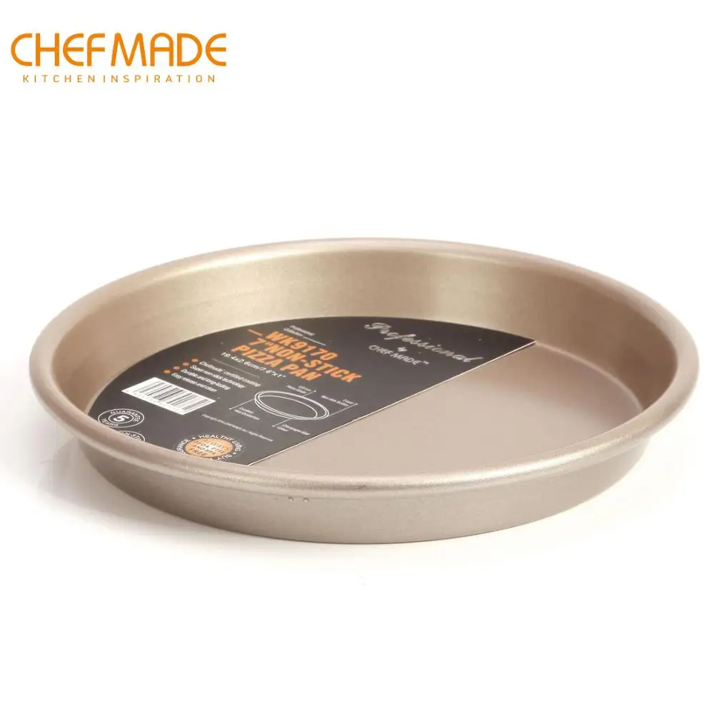 CHEFMADE 7-Inch Round Cake Pan Non-Stick Deep Dish Bakeware |