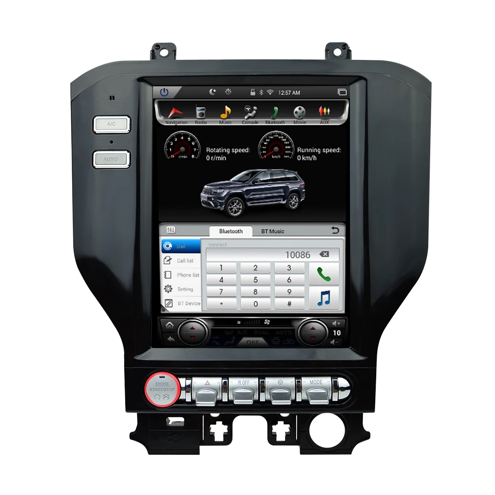 Автомагнитола 32 Гб ПЗУ мультимедийный плеер на Android с вертикальным экраном 10 4