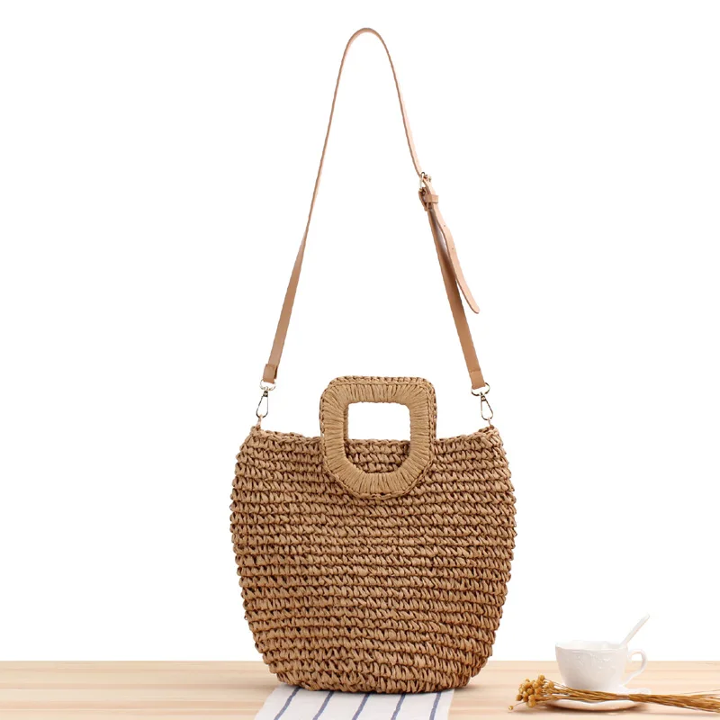 

Crossbody Carrying Straw Summer Vacation Hand Woven Summer Bag Fashion Women's Mori Style