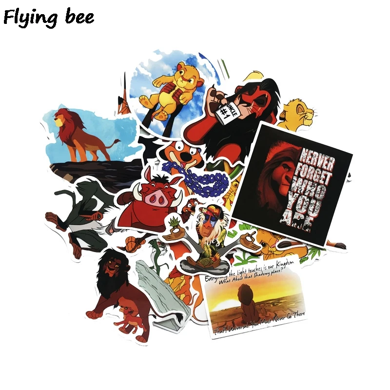 Flyingbee 50 шт. лев Король наклейки аниме-наклейки для DIY багажа ноутбука скейтборд Автомобиль Мотоцикл велосипед стикер s X0525