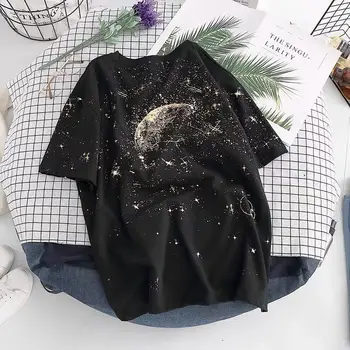 

Women Tees 2020 Summer Casual Oversize Loose Tops Female O Neck Short Sleeve Print T Shirts Black tshirts Harajuku Clothes